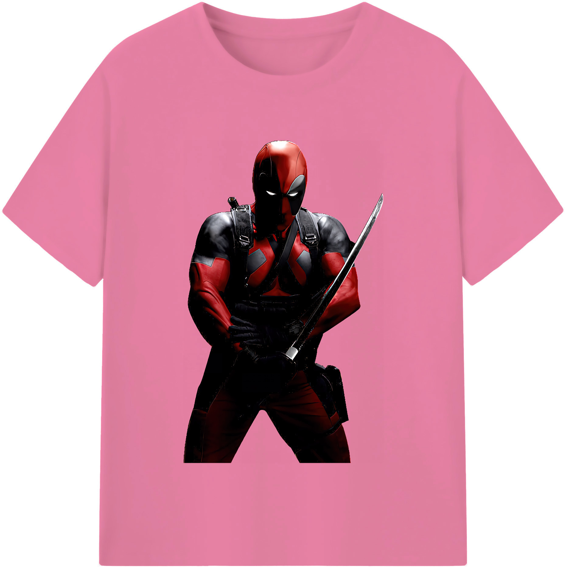 （画像用） Deadpool デッドプール 綿100％半袖Tシャツ（フロントプリント）